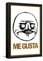 Me Gusta Rage Comic Meme-null-Framed Poster