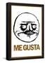 Me Gusta Rage Comic Meme-null-Framed Poster