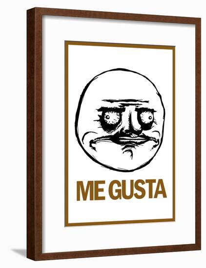 Me Gusta Rage Comic Meme-null-Framed Poster