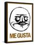 Me Gusta Rage Comic Meme-null-Framed Stretched Canvas