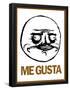 Me Gusta Rage Comic Meme-null-Framed Poster