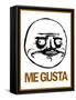 Me Gusta Rage Comic Meme-null-Framed Stretched Canvas