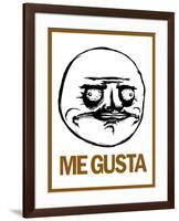 Me Gusta Rage Comic Meme-null-Framed Poster