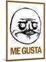 Me Gusta Rage Comic Meme-null-Mounted Poster