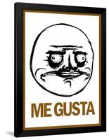 Me Gusta Rage Comic Meme-null-Framed Poster