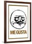 Me Gusta Rage Comic Meme-null-Framed Art Print