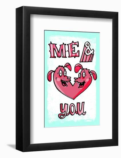 Me & You - Tommy Human Cartoon Print-Tommy Human-Framed Giclee Print