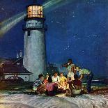 "Beach Bonfire", September 16, 1950-Mead Schaeffer-Giclee Print