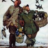 "Maple Syrup Time in Vermont," Saturday Evening Post Cover, February 17, 1945-Mead Schaeffer-Giclee Print