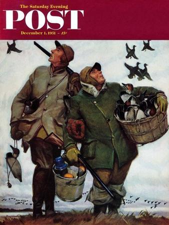 "Nothing but Decoys" Saturday Evening Post Cover, December 1, 1951