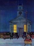 "Rural Church at Night," December 30, 1944-Mead Schaeffer-Giclee Print