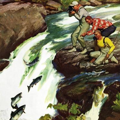 "Salmon Running Upstream", May 17, 1952