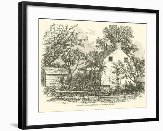 Meade's Headquarters, Cemetery Ridge, July 1863-null-Framed Giclee Print