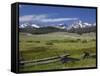 Meadow and Mountains, Sawtooth National Recreation Area, Idaho, USA-Jamie & Judy Wild-Framed Stretched Canvas