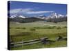 Meadow and Mountains, Sawtooth National Recreation Area, Idaho, USA-Jamie & Judy Wild-Stretched Canvas