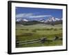 Meadow and Mountains, Sawtooth National Recreation Area, Idaho, USA-Jamie & Judy Wild-Framed Photographic Print