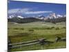Meadow and Mountains, Sawtooth National Recreation Area, Idaho, USA-Jamie & Judy Wild-Mounted Photographic Print