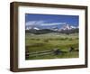 Meadow and Mountains, Sawtooth National Recreation Area, Idaho, USA-Jamie & Judy Wild-Framed Photographic Print