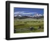 Meadow and Mountains, Sawtooth National Recreation Area, Idaho, USA-Jamie & Judy Wild-Framed Photographic Print