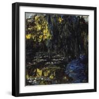 Meadow at Pond with Water Lilies, 1917-1919-Claude Monet-Framed Giclee Print