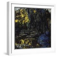 Meadow at Pond with Water Lilies, 1917-1919-Claude Monet-Framed Giclee Print