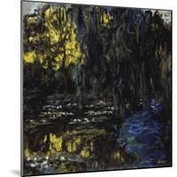 Meadow at Pond with Water Lilies, 1917-1919-Claude Monet-Mounted Giclee Print