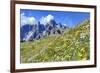 Meadow at Sexten Dolomites Nature Park, Province of Bolzano, South Tyrol, Italy-null-Framed Art Print