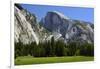 Meadow below Half Dome in Yosemite National Park, California, USA-Michel Hersen-Framed Photographic Print