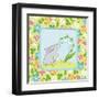 Meadow Bunny I-Betz White-Framed Art Print