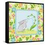 Meadow Bunny I-Betz White-Framed Stretched Canvas