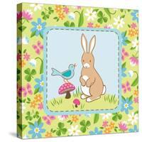 Meadow Bunny II-Betz White-Stretched Canvas
