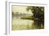 Meadow by the Riverbank; La Prairie Au Bord De Fleuve, (Oil on Canvas)-Louis Aston Knight-Framed Giclee Print