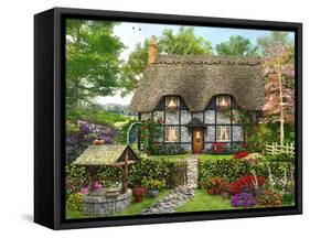 Meadow Cottage-Dominic Davison-Framed Stretched Canvas