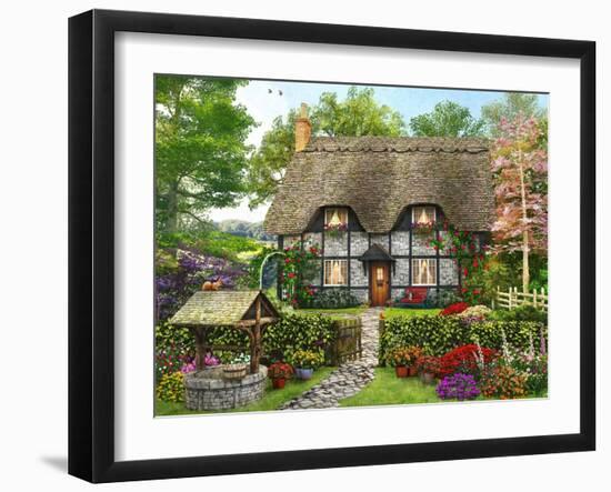 Meadow Cottage-Dominic Davison-Framed Art Print