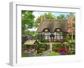 Meadow Cottage-Dominic Davison-Framed Art Print