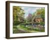 Meadow Cottages-Dominic Davison-Framed Art Print