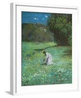 Meadow in the Forest, c.1876-Hans Thoma-Framed Art Print