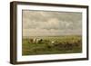 Meadow Landscape with Cattle, c.1880-Willem Roelofs-Framed Giclee Print