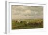 Meadow Landscape with Cattle, c.1880-Willem Roelofs-Framed Giclee Print