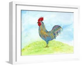 Meadow Rooster-Ingrid Blixt-Framed Art Print