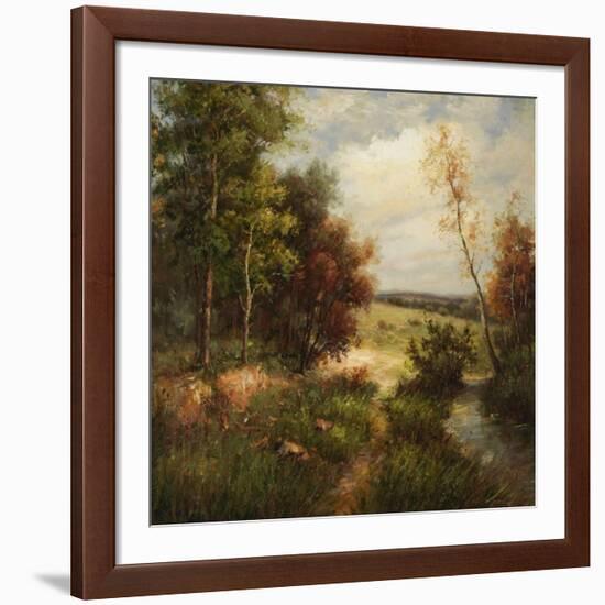 Meadow Trail-Rhes-Framed Art Print