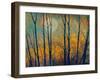 Meadow Trees II-Chris Vest-Framed Art Print