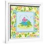 Meadow Turtle I-Betz White-Framed Art Print