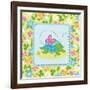 Meadow Turtle I-Betz White-Framed Art Print