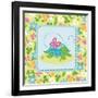 Meadow Turtle I-Betz White-Framed Art Print