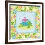 Meadow Turtle I-Betz White-Framed Art Print