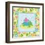 Meadow Turtle I-Betz White-Framed Art Print