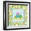 Meadow Turtle I-Betz White-Framed Art Print