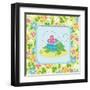 Meadow Turtle I-Betz White-Framed Art Print