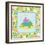 Meadow Turtle I-Betz White-Framed Art Print